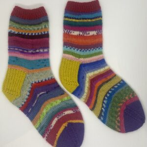 Rainbow scrappy socks